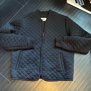 Women's Corbet Quilted Bomber in Black size xs marine layer sweater women’s